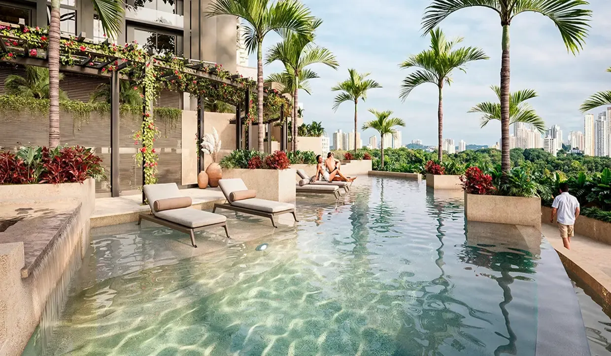 Over the edge pool
